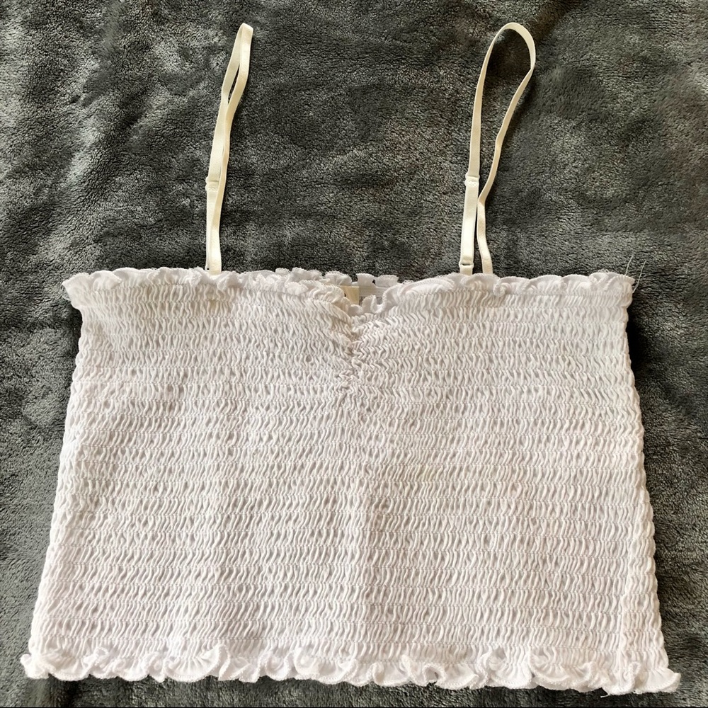 White crop top